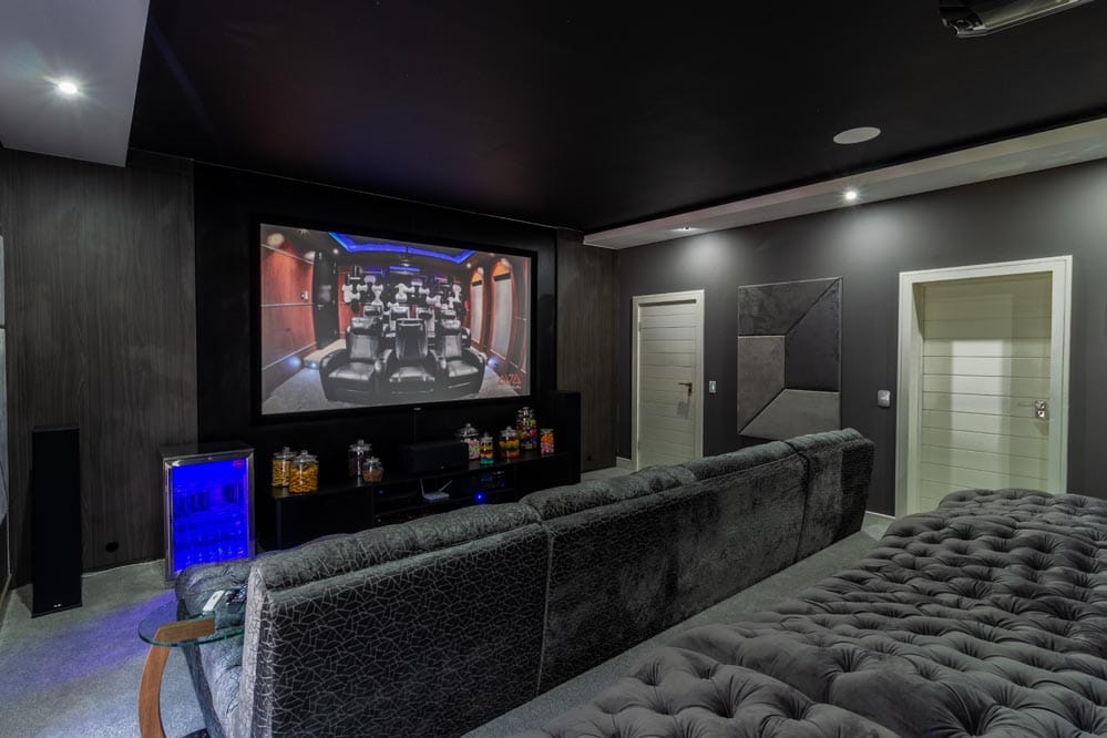 Private cinema in Johannesburg North with recliner seating