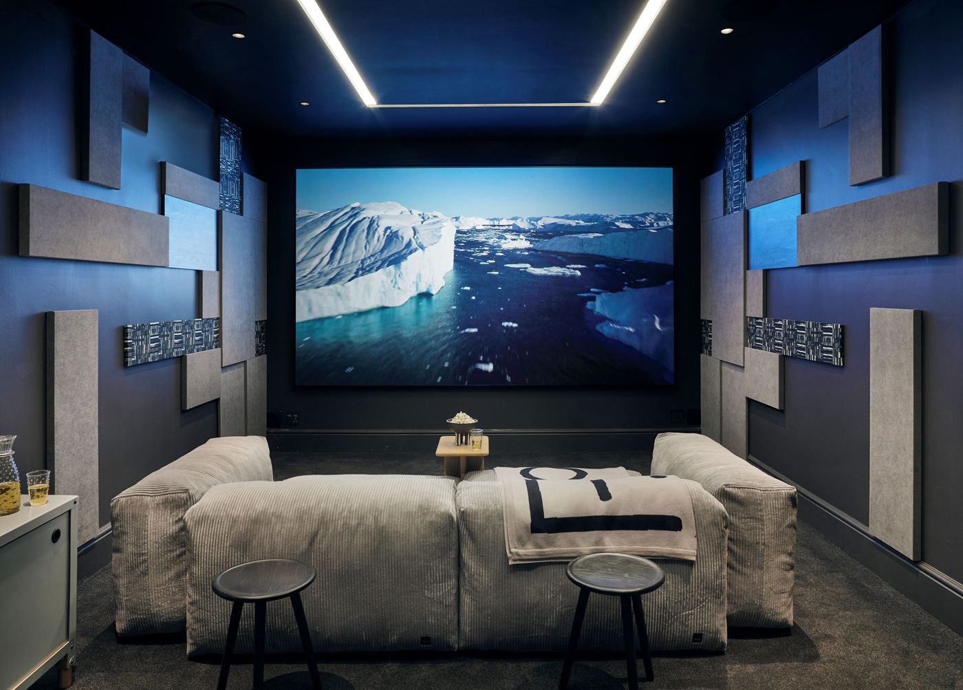 Inside a delivered cinema