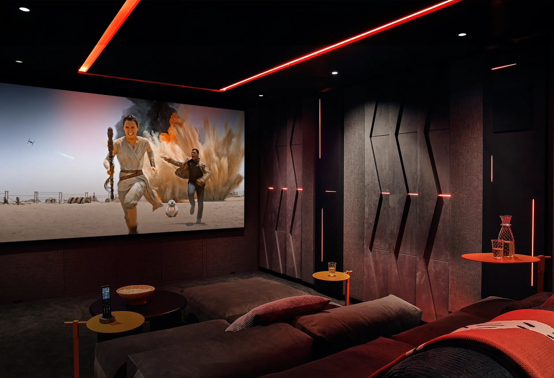 The demo cinema at the Planetworld viewing rooms